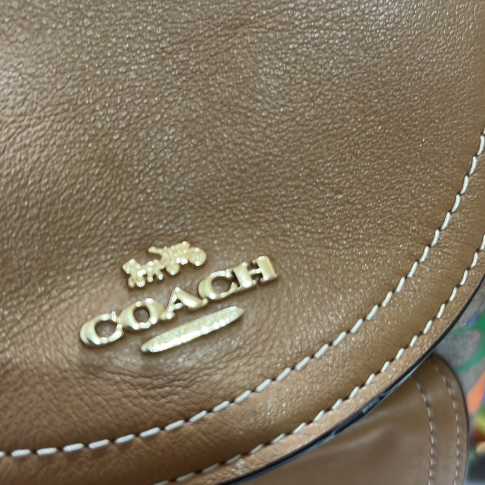 Coach Pennie Backpack 22 In Rainbow Signature - Picture 7 of 14